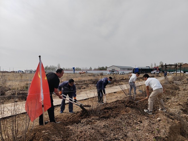 額鹽公司組織開(kāi)展“凝心聚力促發(fā)展，實(shí)干擔(dān)當(dāng)建新功”植樹(shù)活動(dòng)