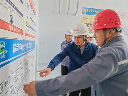 王臣到額吉淖爾制鹽有限公司調(diào)研指導工作